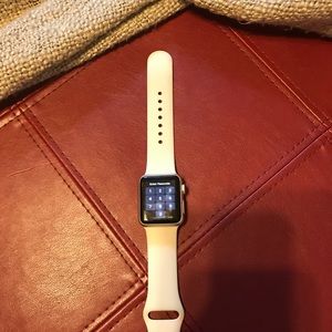 Apple Watch Series 1 38mm Antique White band, gold